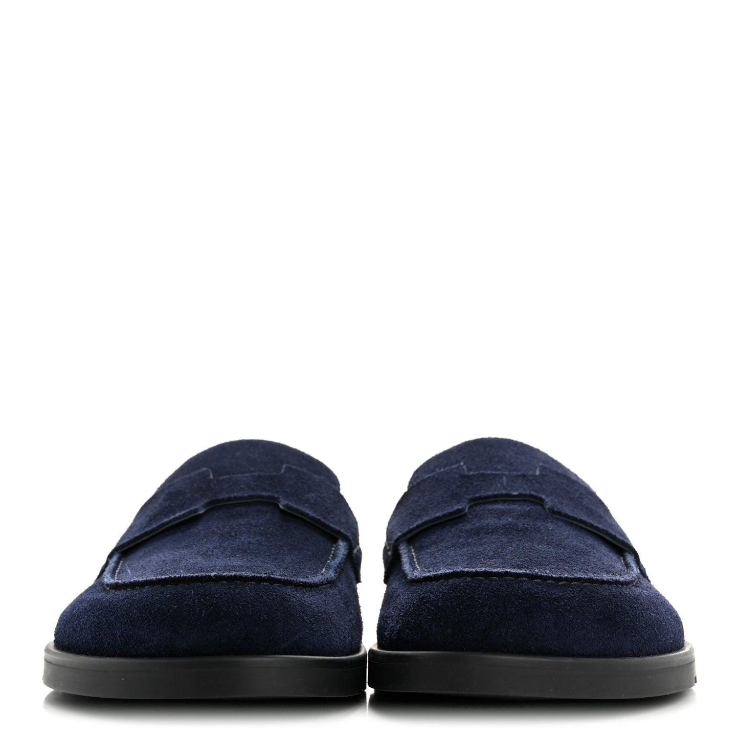 Suede Calfskin Go Mules 42 Bleu Ocean