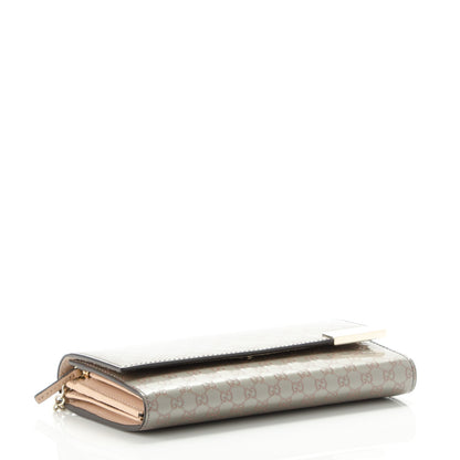 Gucci Patent Microguccissima Dice Chain Wallet Grey Pink 4 of 6