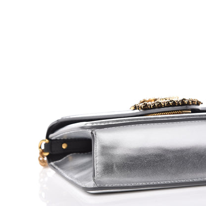Dolce & Gabbana Smooth Calfskin Devotion Envelope Top Handle Bag Silver 6 of 13