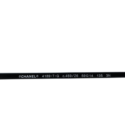 Chanel Metal Aviator CC Sunglasses 4189 T-Q Black 6 of 10