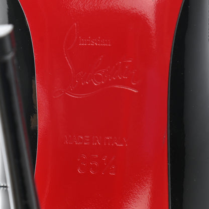 Christian Louboutin Patent New Very Prive 120 Pumps 35.5 Black Red 6 of 12
