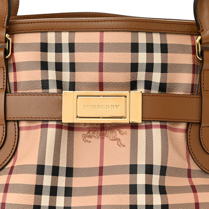 Burberry Haymarket Check Medium Golderton Tote Mid Camel 7 of 10