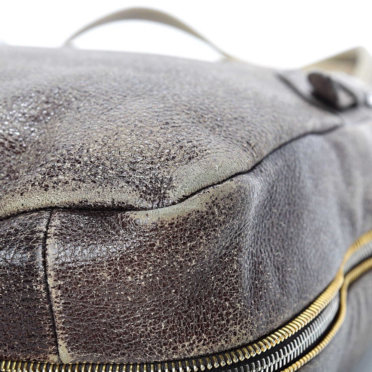 Prada Cervo Zippers Hobo Brown 11 of 18