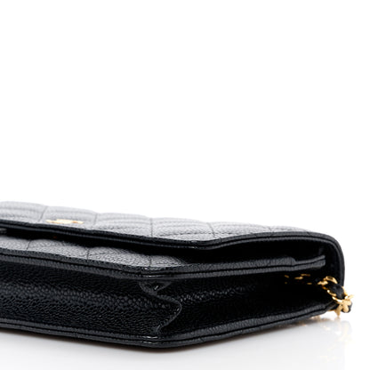 Chanel Caviar Quilted Wallet on Chain WOC Black 11 of 14
