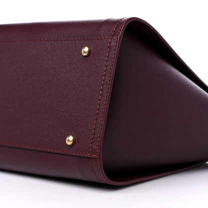 Chanel Caviar Small Studded Deauville Tote Burgundy 8 of 8