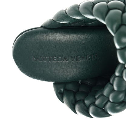 Bottega Veneta Nappa Twisted Padded Intrecciato Curve Slide Sandals 38 Vert Fonce 7 of 7