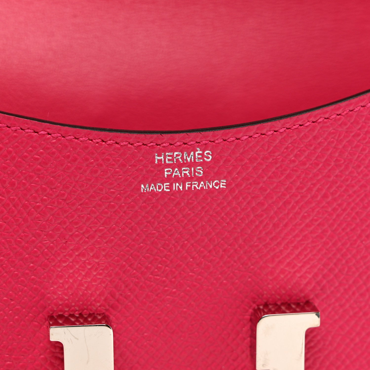 Hermes Epsom Constance Slim Wallet Rose Mexico 6 of 7
