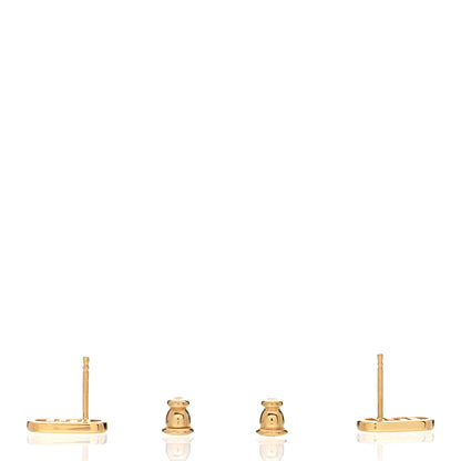 Fendi Metal Crystal FF O'Lock Earrings Gold 3 of 5