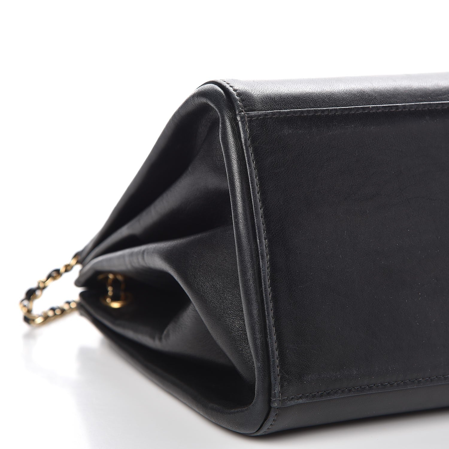 Chanel Lambskin Chocolate Bar Accordion Flap Black 9 of 10