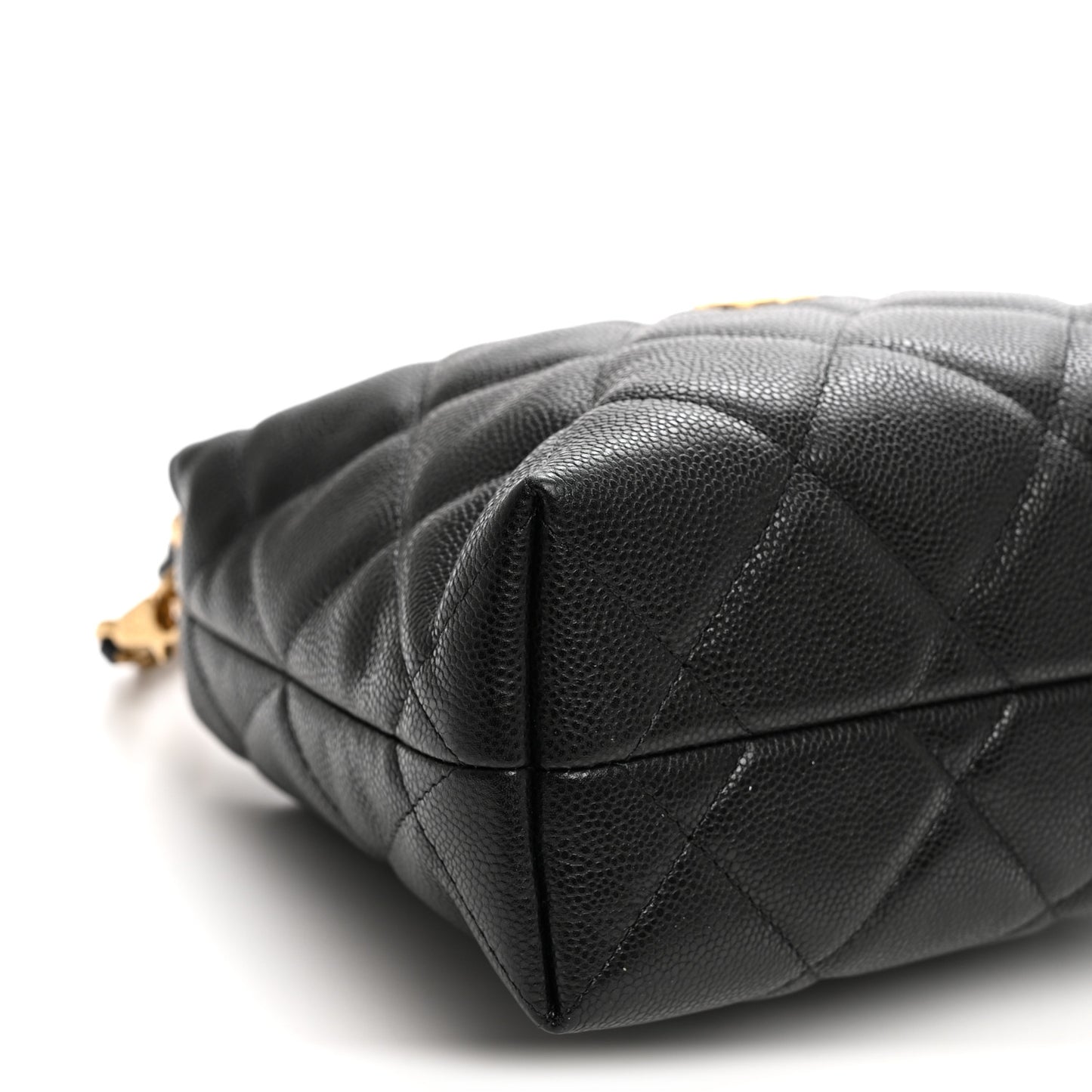 Caviar Quilted Chanel Way Clutch With Chain Black