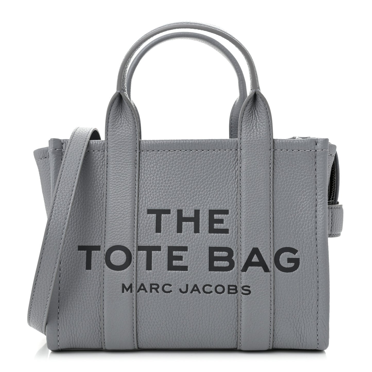 Grained Calfskin Small The Tote Bag Wolf Grey
