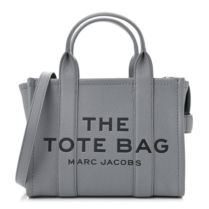 Marc Jacobs Grained Calfskin Small The Tote Bag Wolf Grey 1 of 11