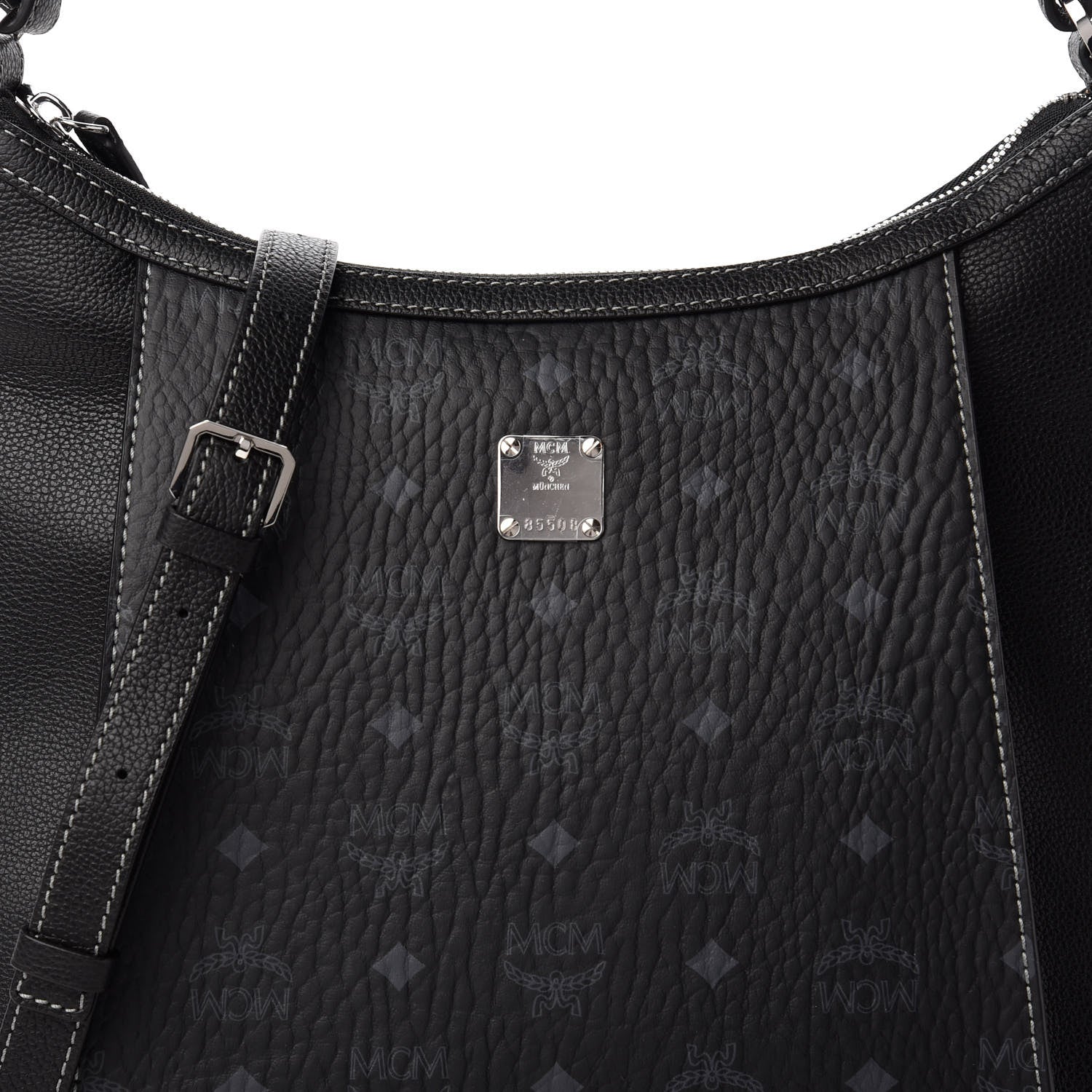 MCM Visetos Medium Luisa Hobo Black 8 of 8