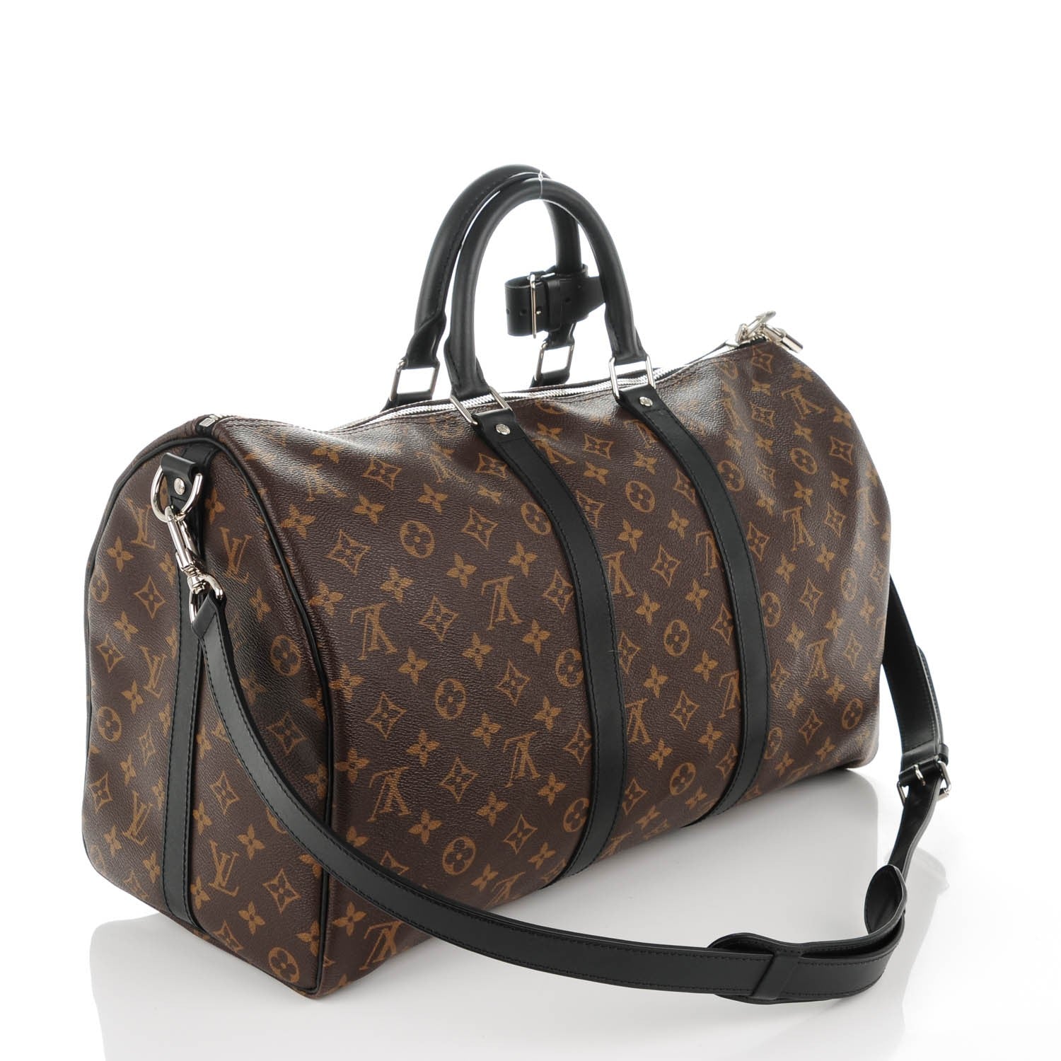 Louis Vuitton Monogram Macassar Keepall Bandouliere 45 3 of 7
