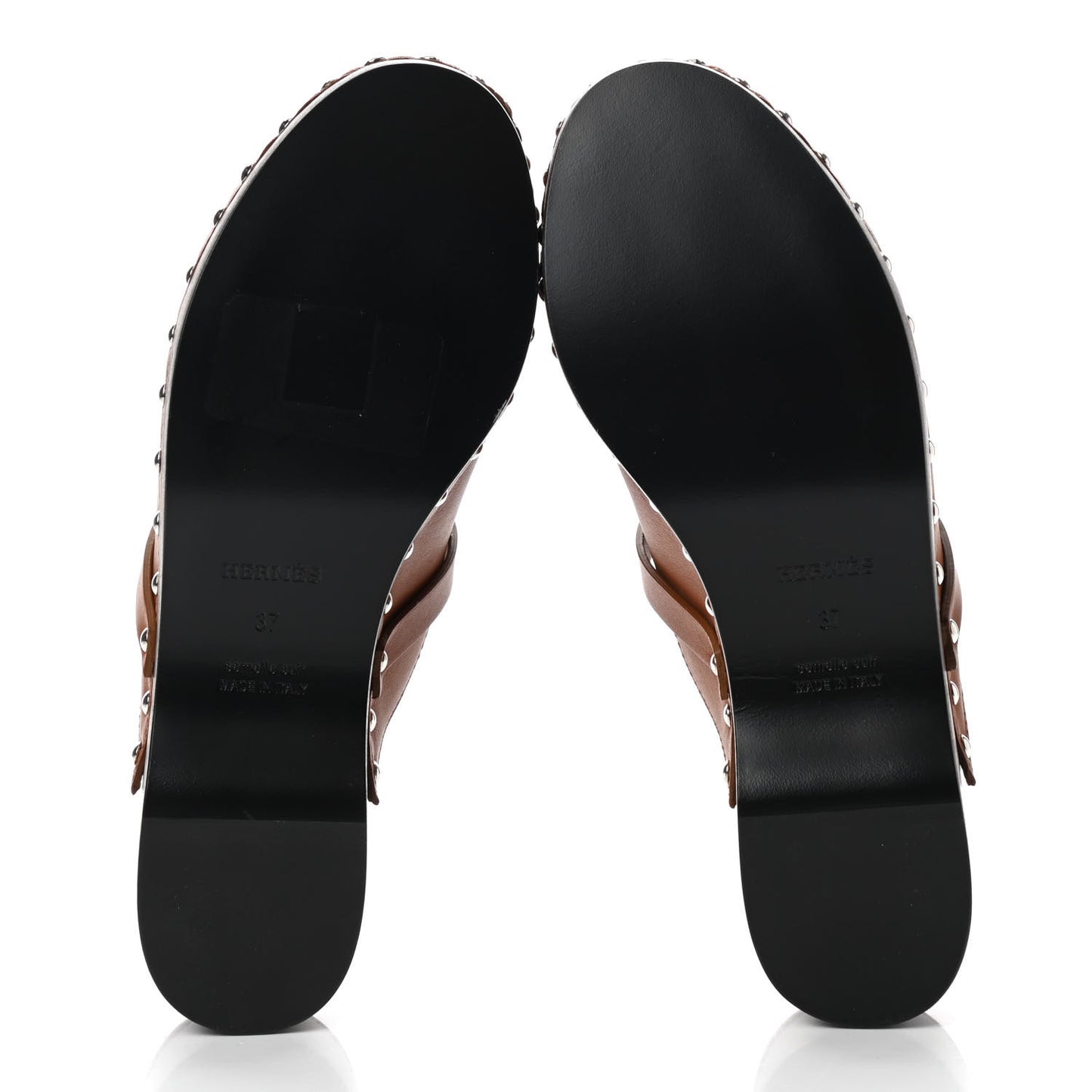 Heritage Calfskin Carlotta Mules 37 Naturel