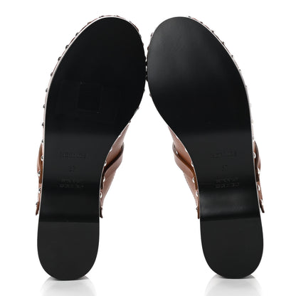 Hermes Heritage Calfskin Carlotta Mules 37 Naturel 5 of 8