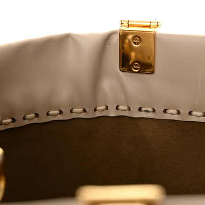 Fendi Vitello King Plexiglass Elaphe Python Print Logo Medium Fendi Sunshine Shopper Tote Tartufo Daisy Roccia 11 of 14