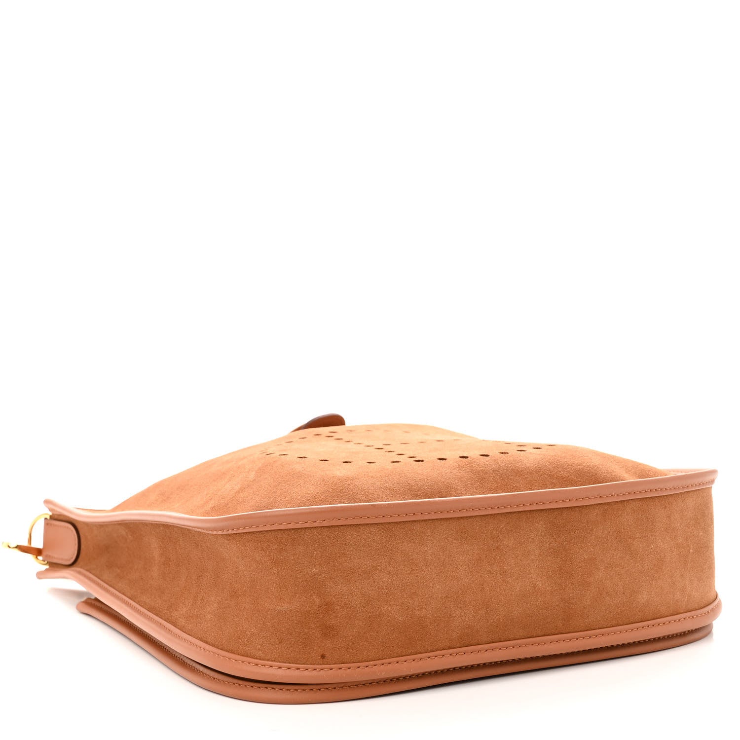 Hermes Grizzly Calfskin Swift Evelyne III PM Chamois Gold 4 of 10
