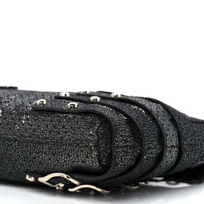 Jimmy Choo Metallic Calfskin Brix Convertible Clutch Black 10 of 11