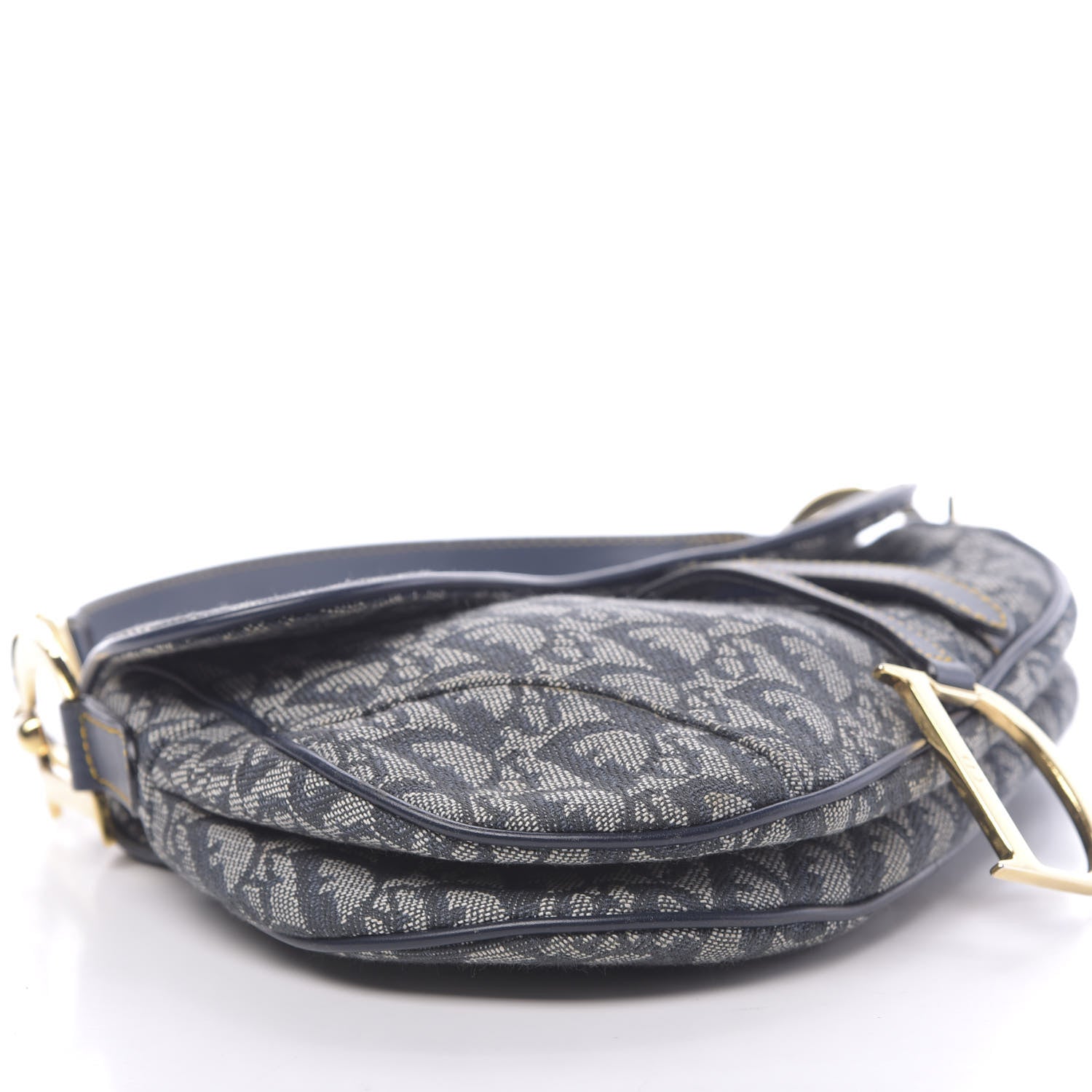 Christian Dior Monogram Saddle Bag Blue 8 of 10