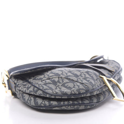 Christian Dior Monogram Saddle Bag Blue 8 of 10