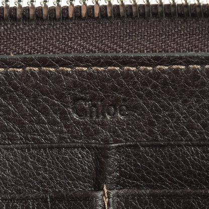 Chloe Calfskin Paddington Zip Around Wallet Brown 7 of 8