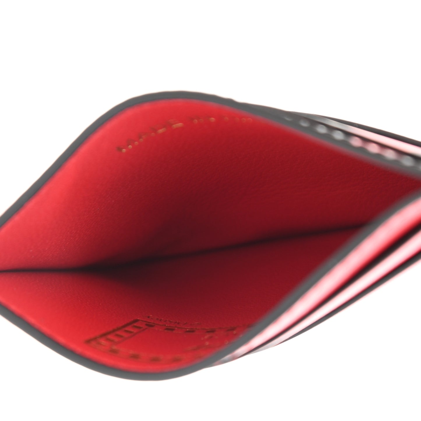 X DISNEY Nappa Cinderella Print Card Holder Red Multicolor