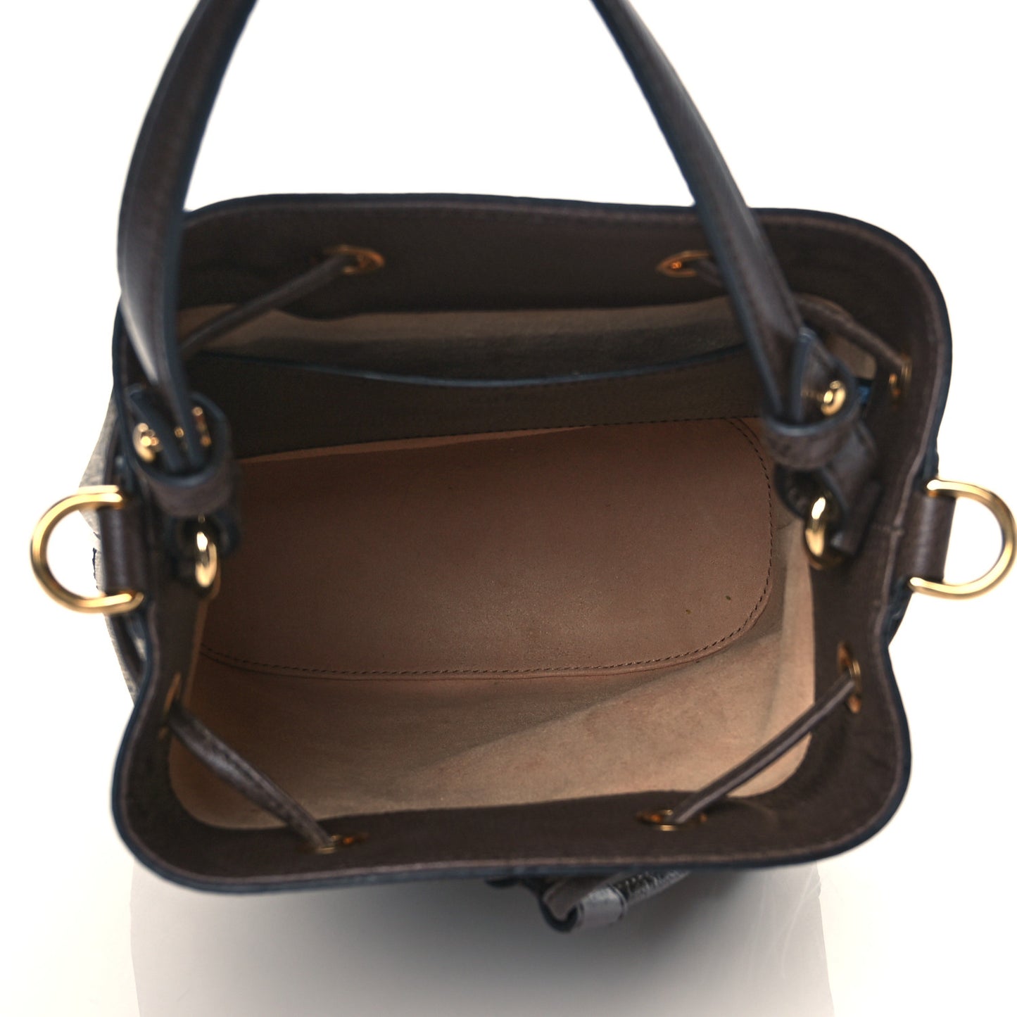GG Supreme Monogram Web Small Ophidia Bucket Bag Brown