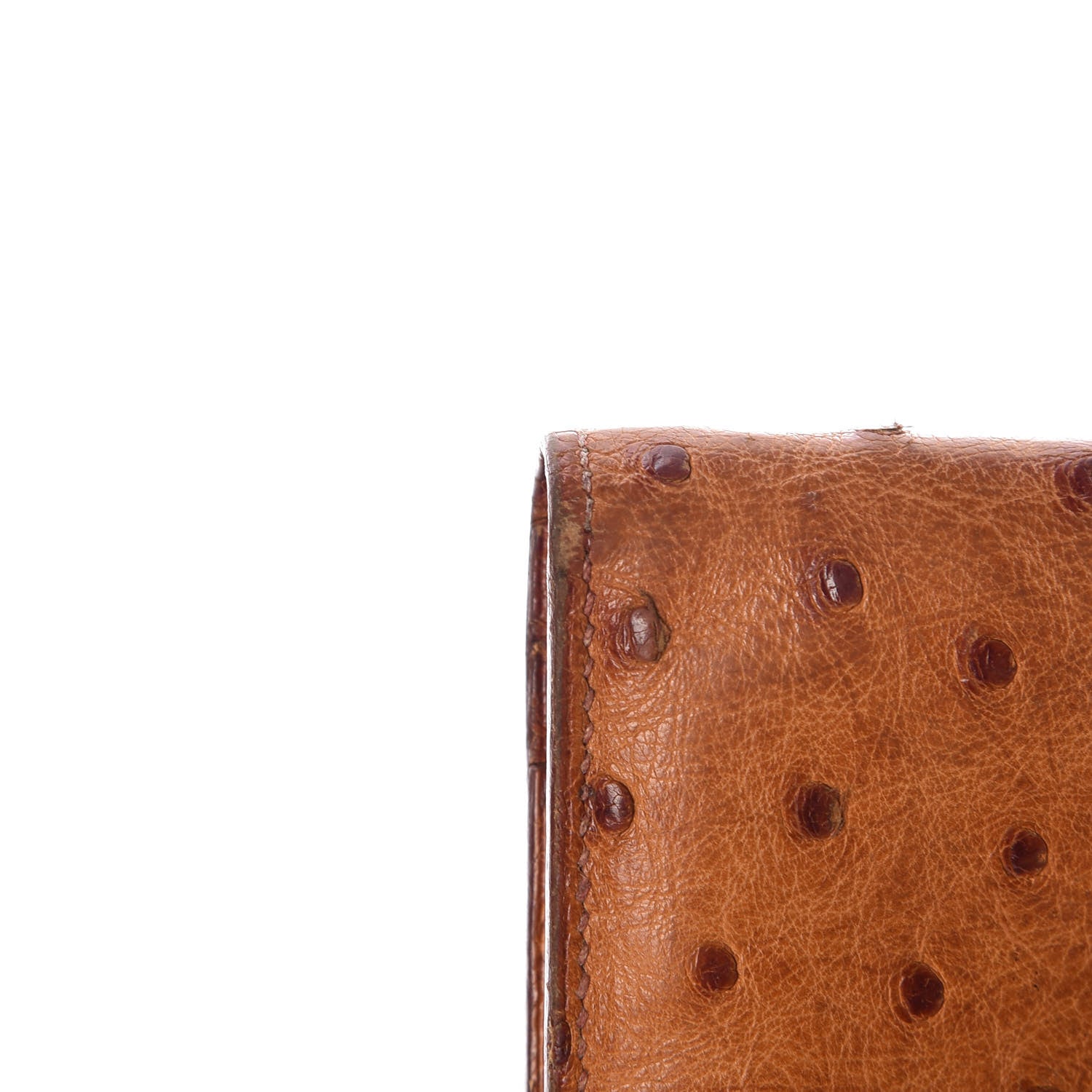 Hermes Ostrich Bearn Wallet Gold 13 of 17