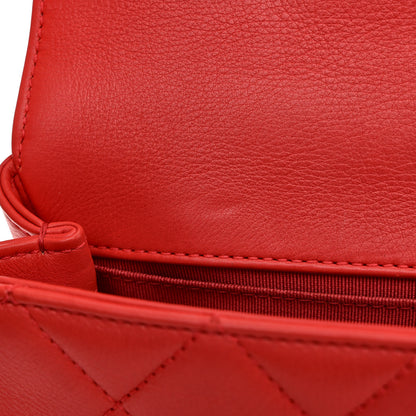 Chanel Calfskin Quilted Flap Waist Bag Red 11 of 13