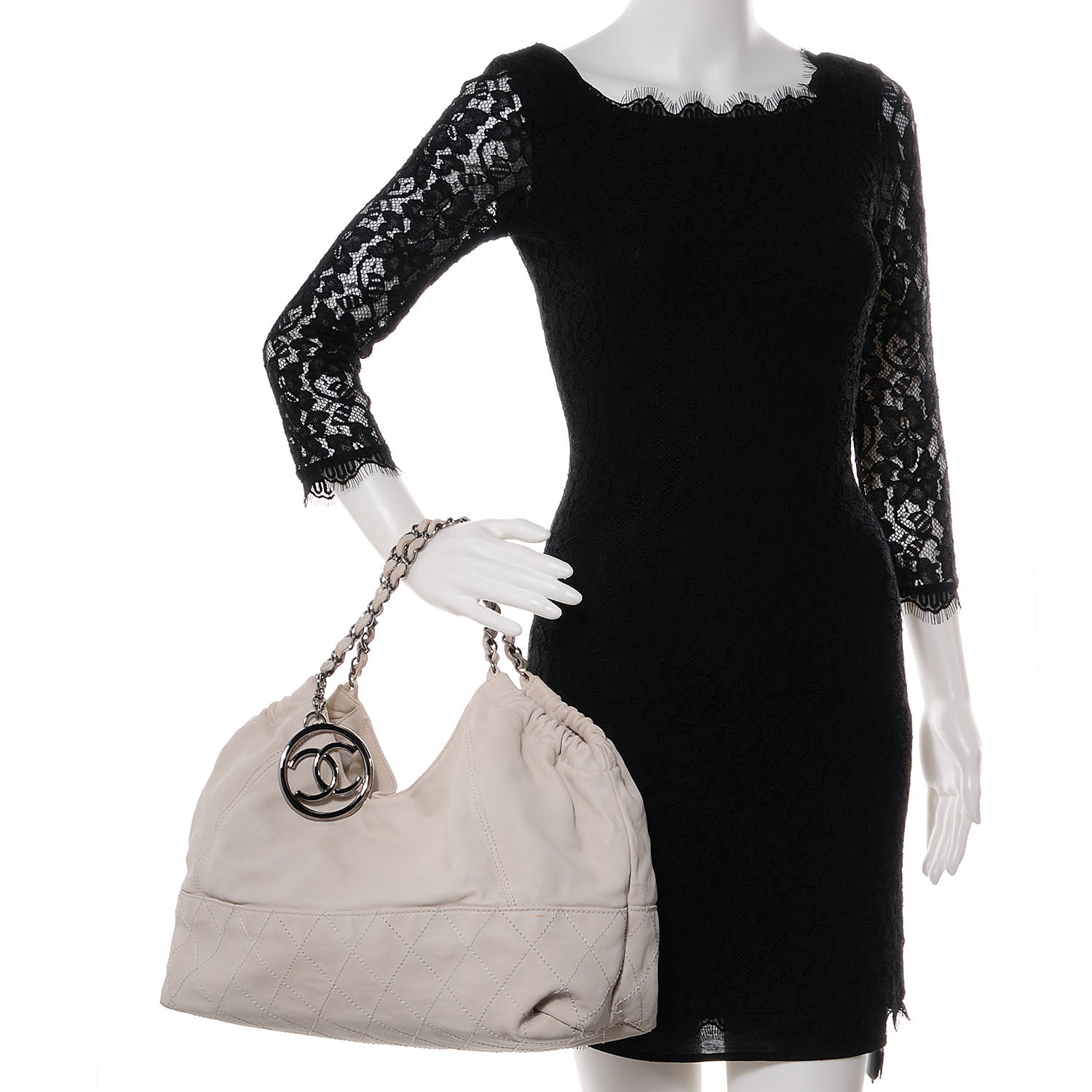 Chanel Calfskin Baby Coco Cabas White 2 of 10