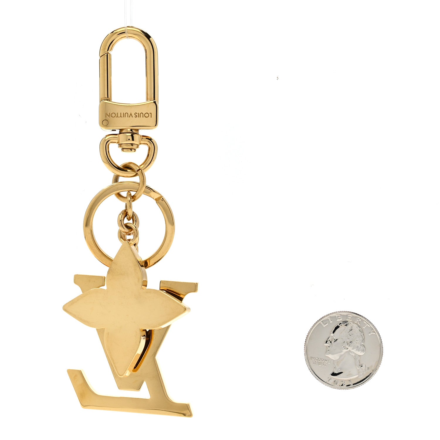 Louis Vuitton ロゴキーリング Louis Vuitton Iconic Key Holder Azul 1880403 – FASHIONPHILE
