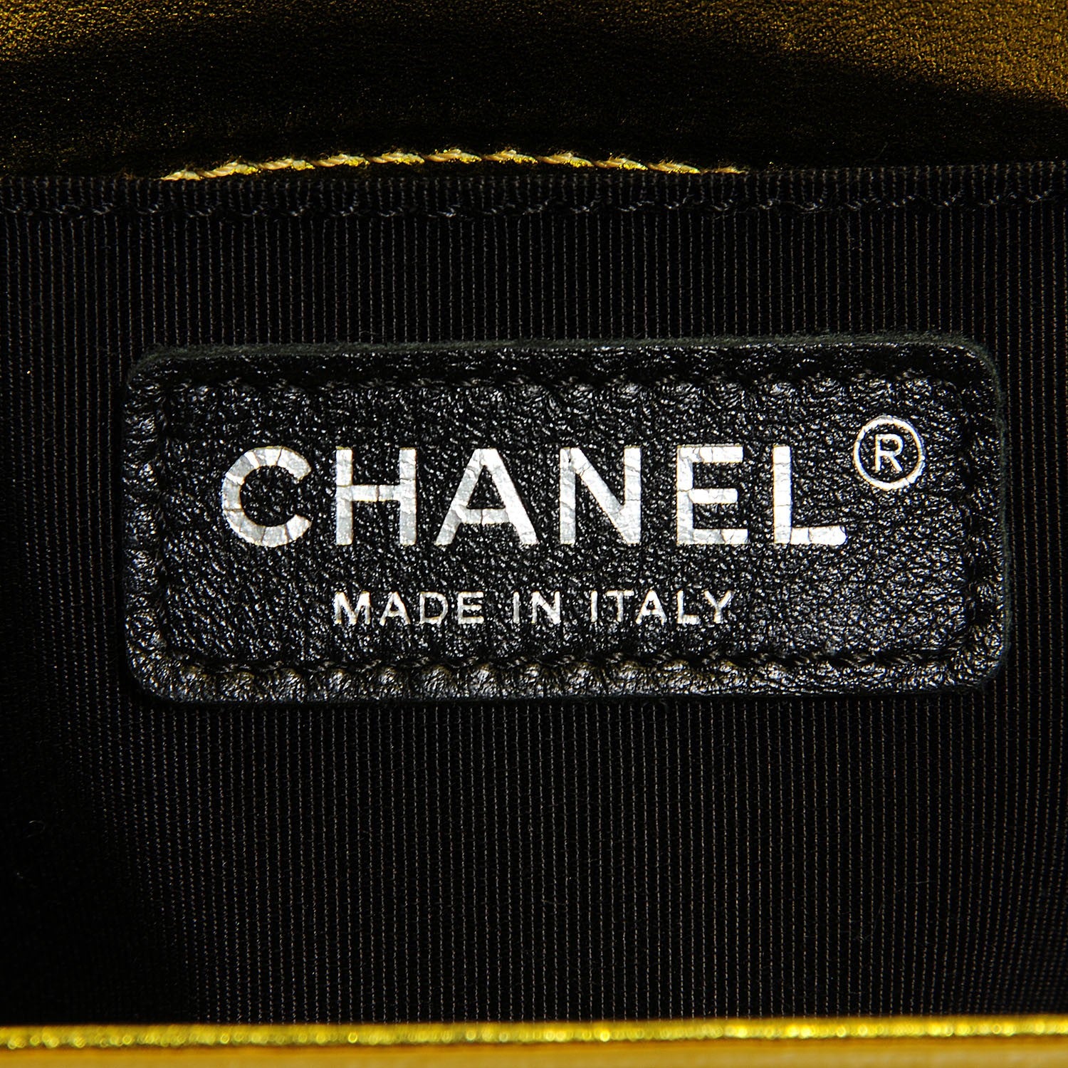 Chanel Metallic Patent Calfskin Quilted Small Boy Flap Gold 7 of 8