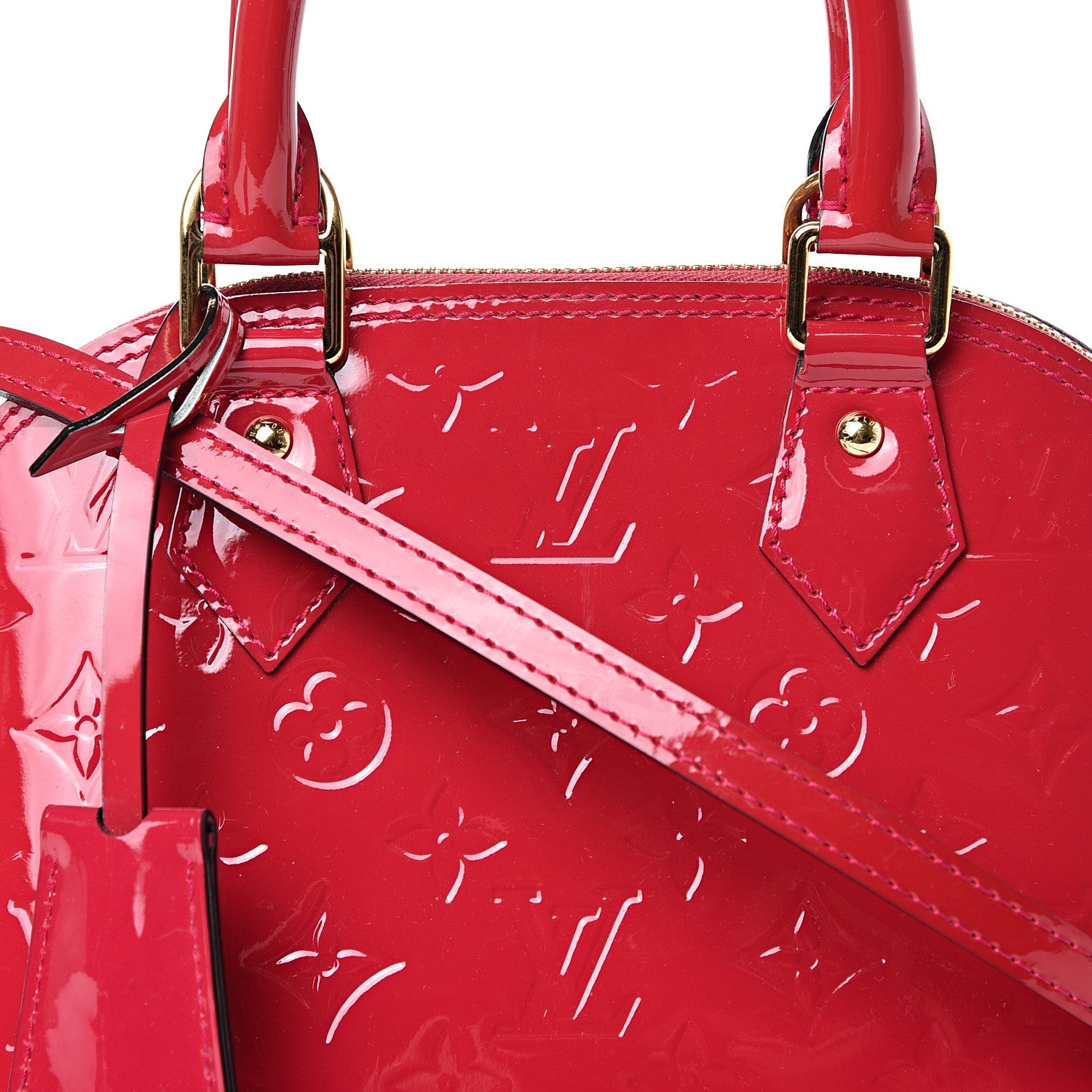 Louis Vuitton Vernis Alma BB Rose Indien 7 of 9