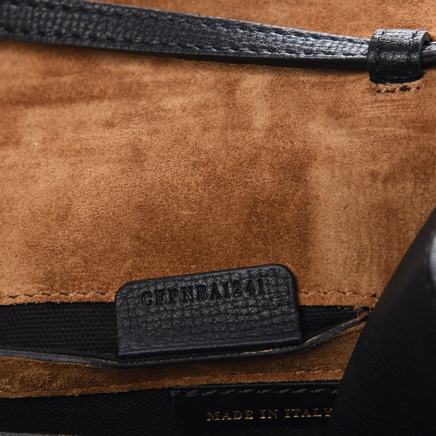 Derby Calfskin House Check Small Macken Crossbody Bag Black