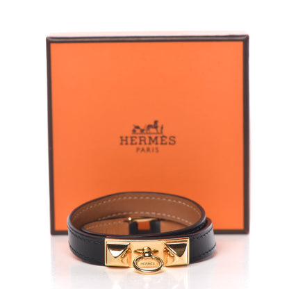 Hermes Swift Rivale Double Tour Bracelet S Black 7 of 7