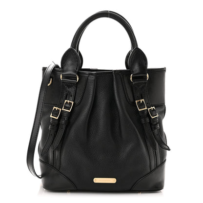 Burberry Calfskin Medium Whipstitch Tote Black 1 of 14