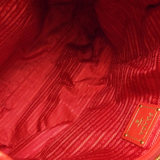 Vitello Daino Shopping Tote Fuoco