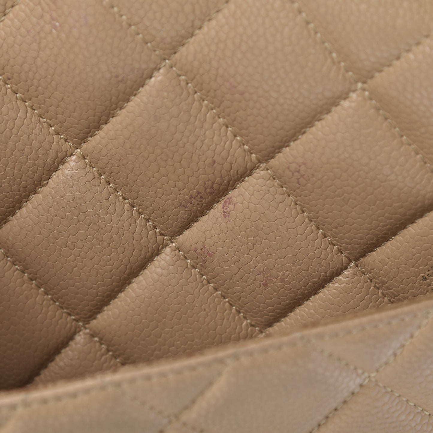 Caviar Quilted Medallion Tote Beige