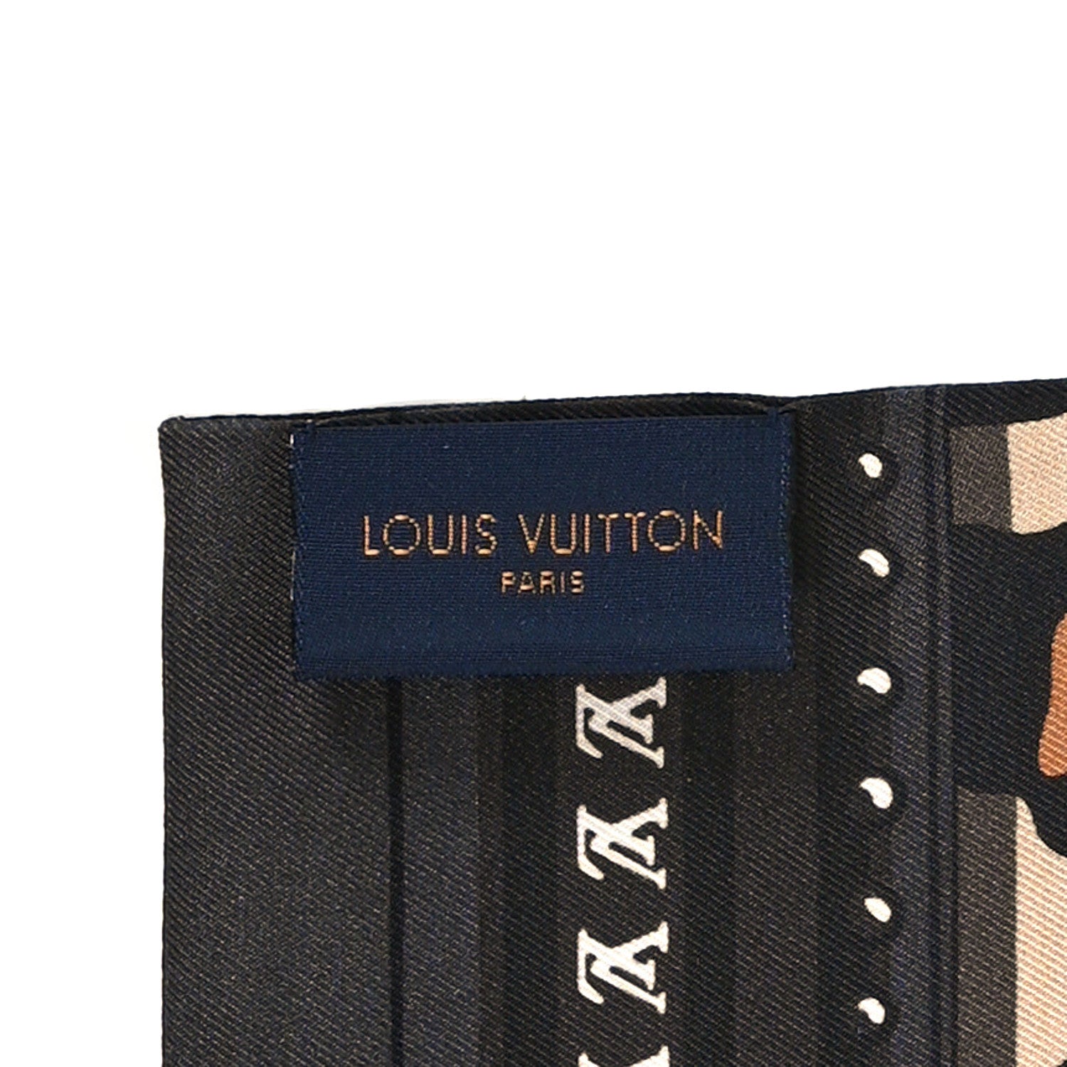 Louis Vuitton Silk Monogram LV World Bandeau Brown 3 of 3