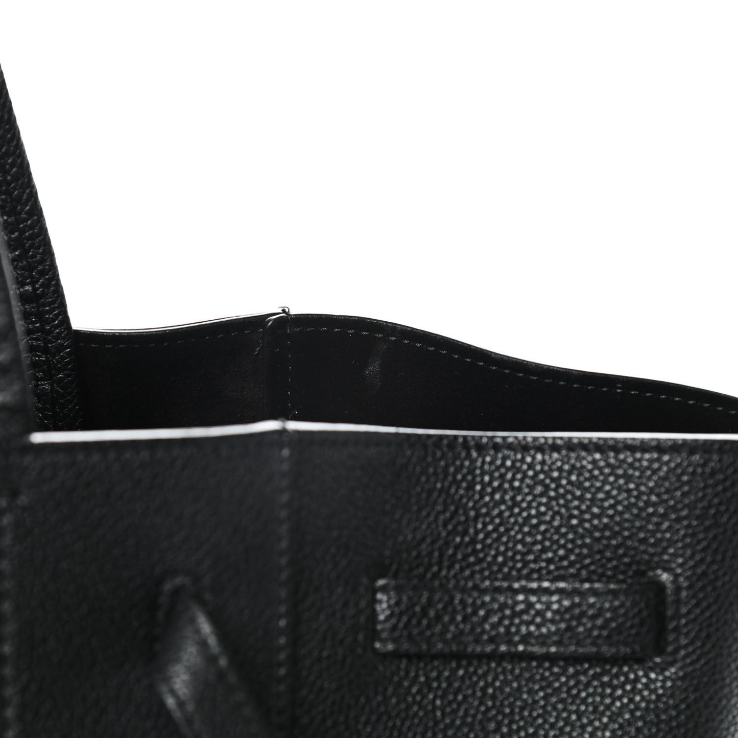 Soft Grained Calfskin Small Belt Cabas Phantom Black