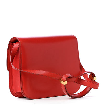 Celine Box Calfskin Medium Classic Box Flap Bag Red 3 of 14