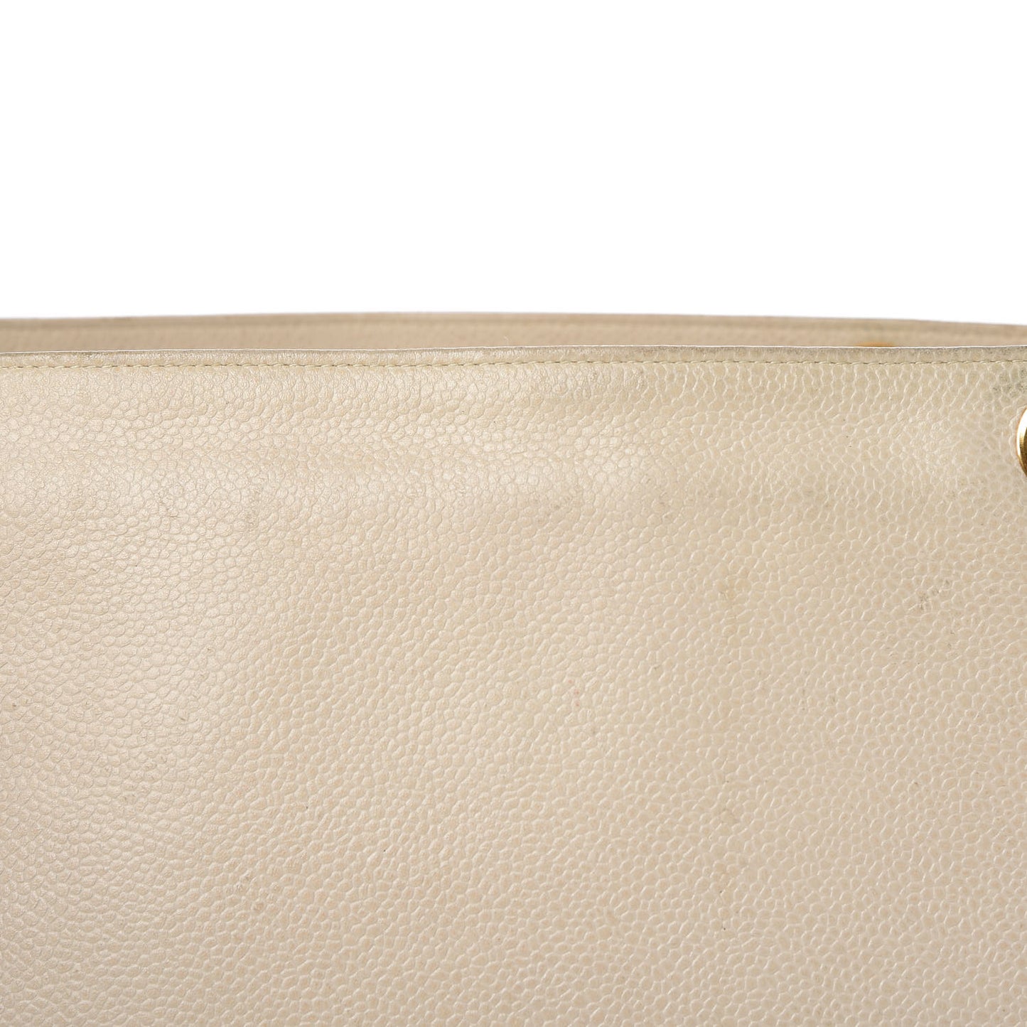 Caviar CC Shopper Tote Beige Clair