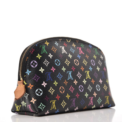 Louis Vuitton Monogram Multicolor Cosmetic Pouch Black Grenade 3 of 16