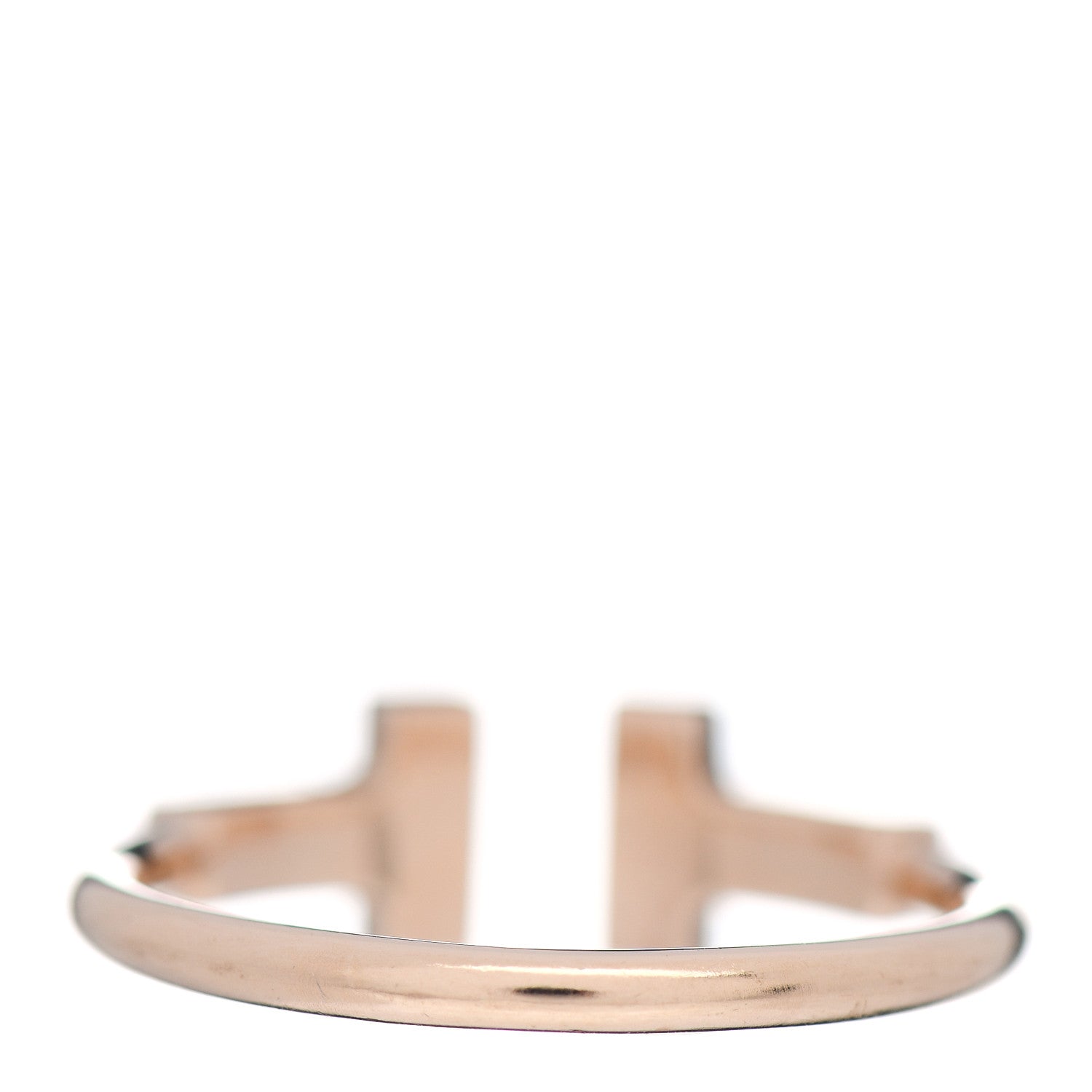 Tiffany 18K Yellow Gold Diamond T Wire Ring 49 4.75 4 of 6