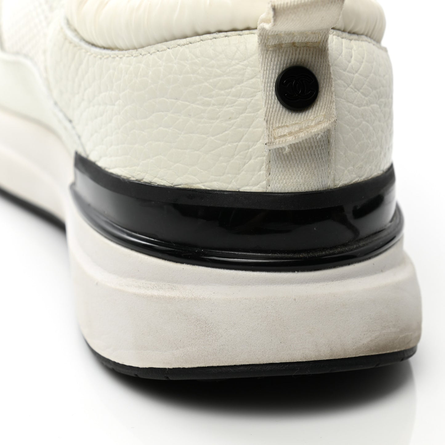 Calfskin Mesh Lycra Suede Womens Logo Sneakers 39 White