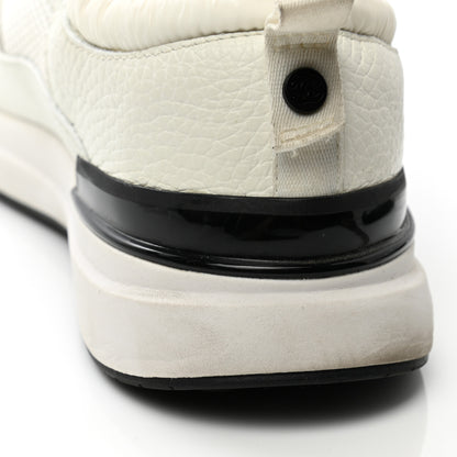 Chanel Calfskin Mesh Lycra Suede Womens Logo Sneakers 39 White 9 of 15