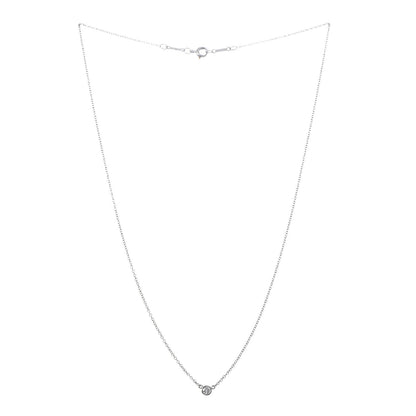 Tiffany Platinum Diamond .12ct Elsa Peretti Diamonds by the Yard Pendant Necklace 3 of 6