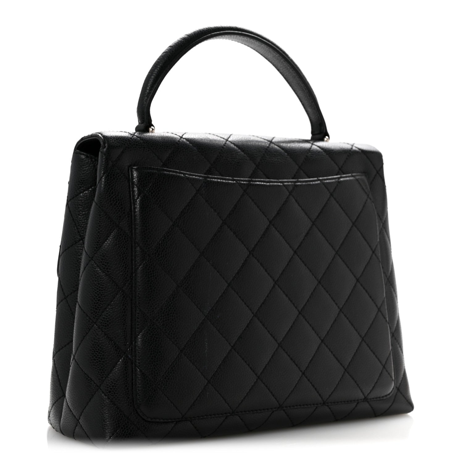 Chanel Caviar Quilted Jumbo Kelly Flap Black 3 of 16