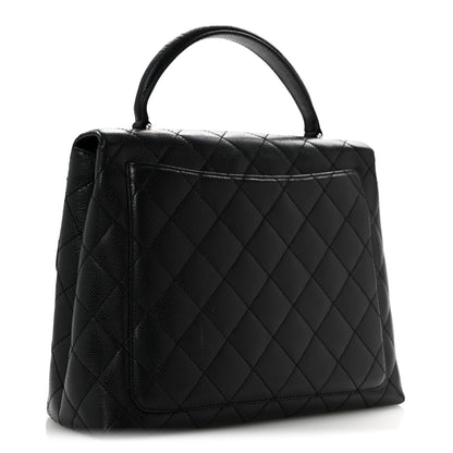 Chanel Caviar Quilted Jumbo Kelly Flap Black 3 of 16